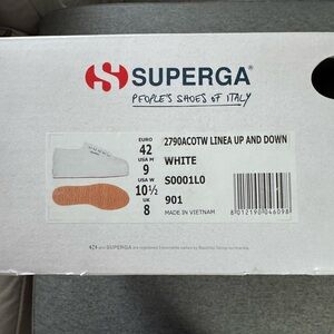 Superga Men's White Linea Up and Down Shoes
